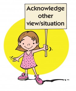 1)Acknowledgeotherview-situation
